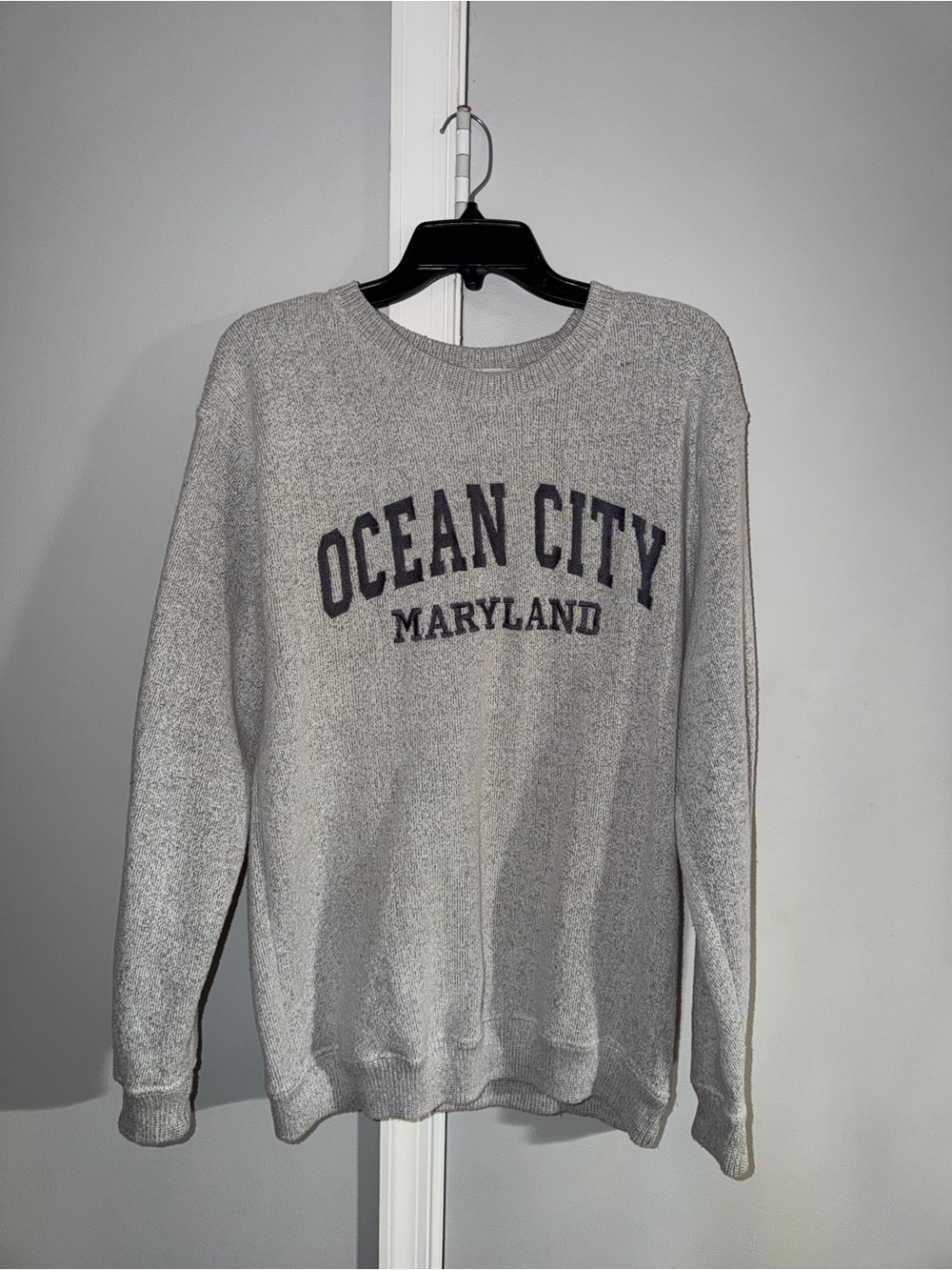 Ocean City Maryland Crewneck Sweatshirt - Light Gray